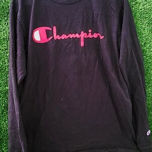 Champion Black Long Sleeve Shirt